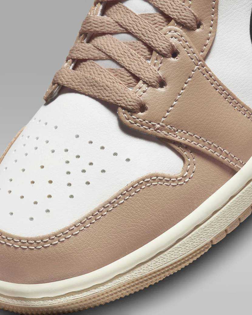 BQ6472-103 Nike Air Jordan 1 Mid Desert (Women's)
