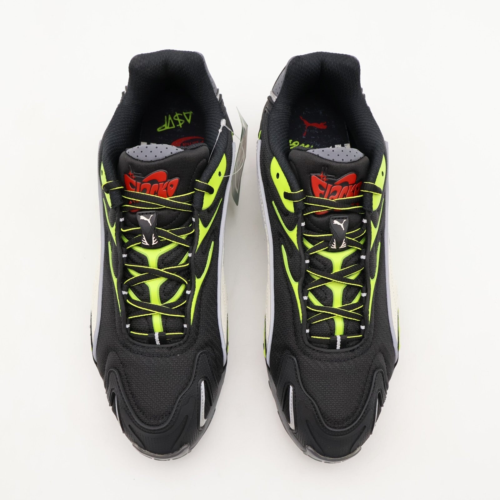 402459-01 A$AP Rocky Puma Inhale Mesh Puma Black Warm White Lime Pow (Men's)
