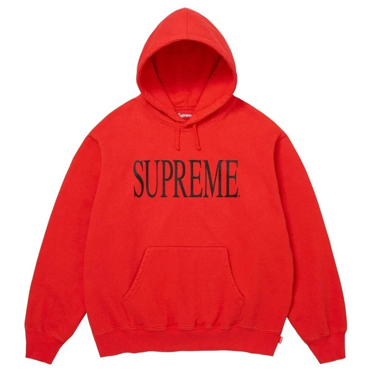 Supreme Capital Hooded Sweatshirt Heather Grey