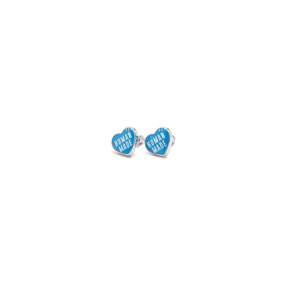 HUMAN MADE Heart Earrings Blue HM29GD156