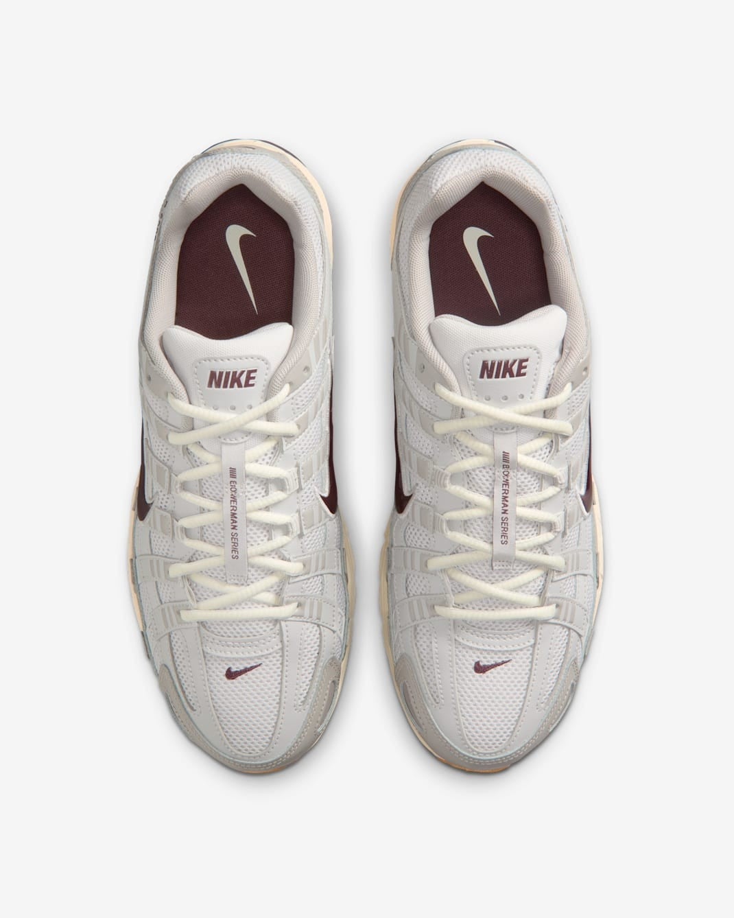 CD6404-028 Nike P-6000 College Grey Vast Grey Coconut Milk Burgundy (Men's)