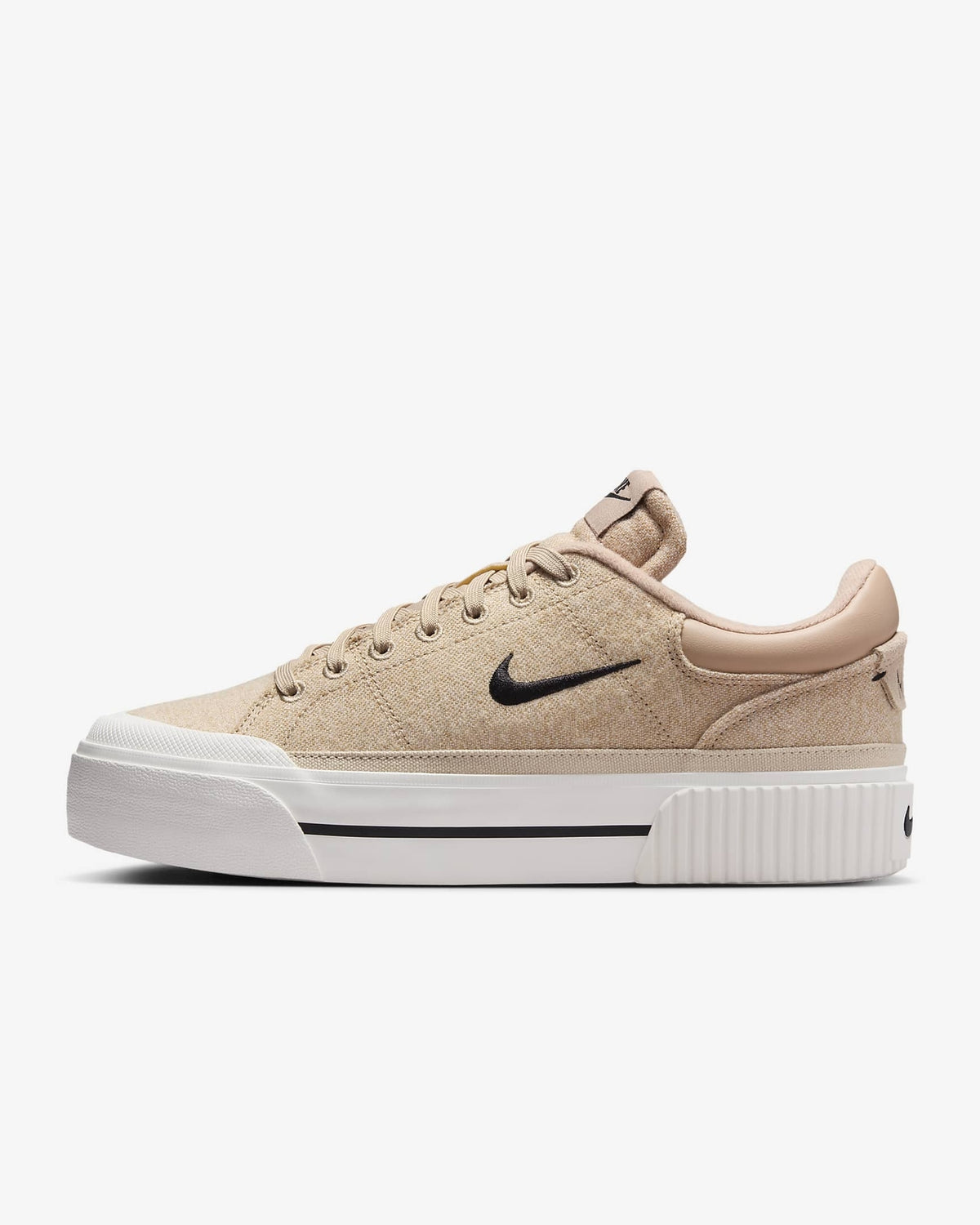 FZ2606-200 Nike Women's Court Legacy Lift Hemp Sail Sanddrift Black (Women's)