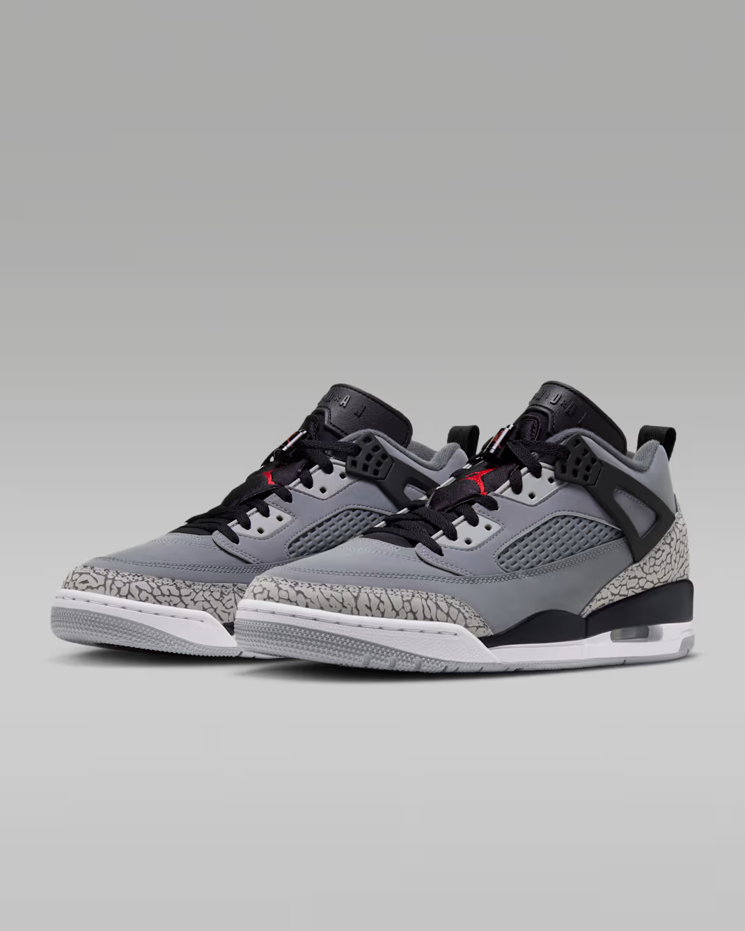 FQ1759-015 Nike Spizike Low "Cool Grey/Black/Wolf Grey/University Red" (Men's)