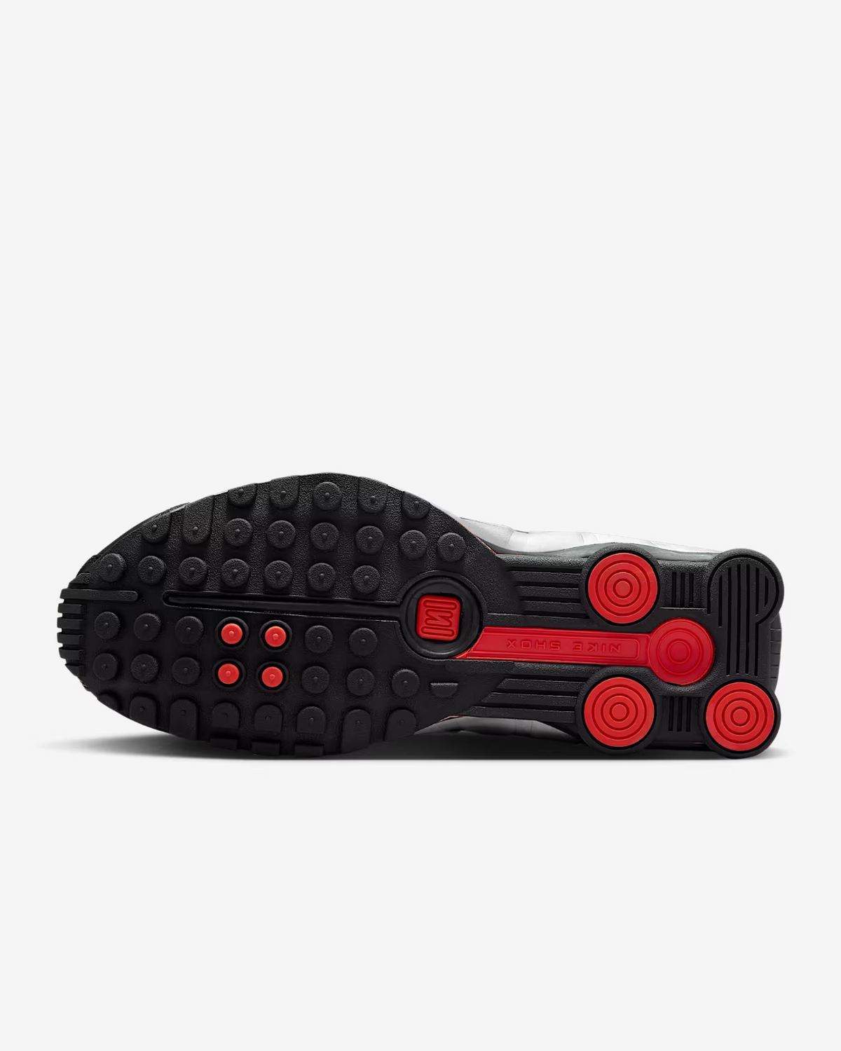 AR3565-011 Nike Shox R4 Black Light Crimson Metallic Silver 2025 (Men's)