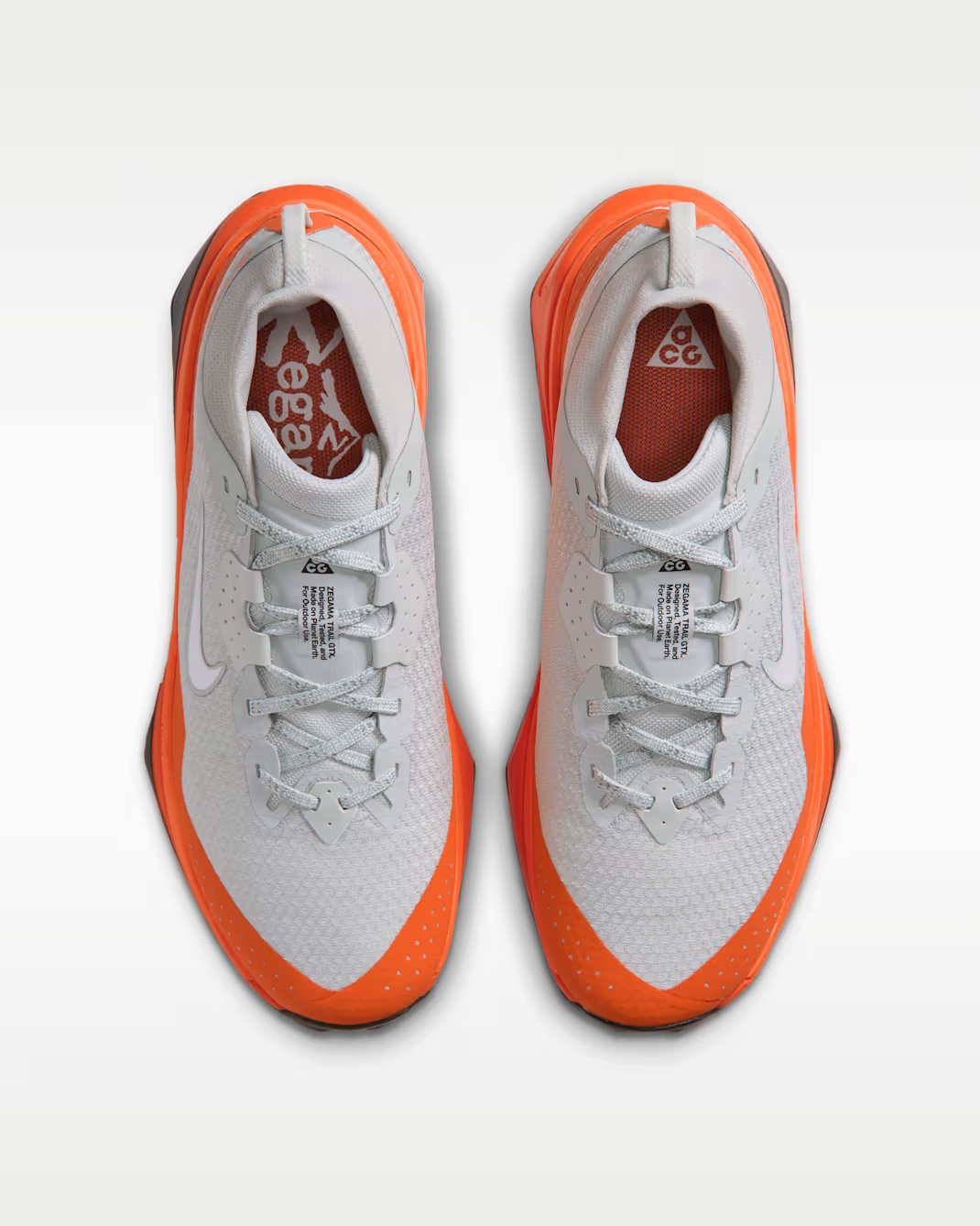 IO7932-001 Nike ACG Zegama Trail GORE-TEX "Light Silver/Safety Orange" (Men's)