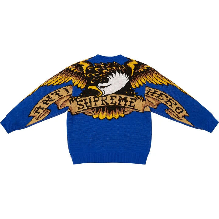 Supreme ANTIHERO Sweater Blue