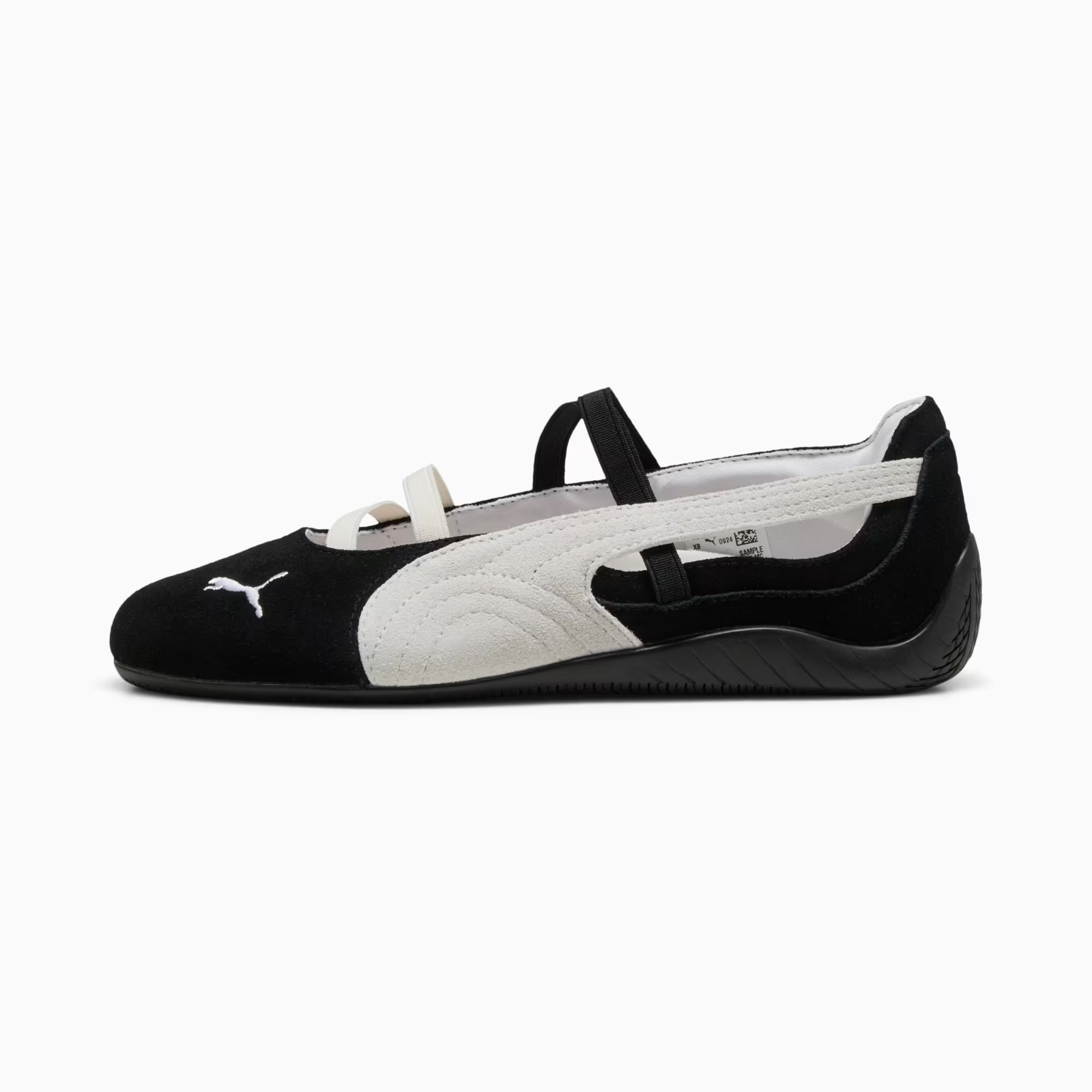401287-06 Puma  Speedcat Ballet Suede Puma Black Puma White Warm White (Women's)