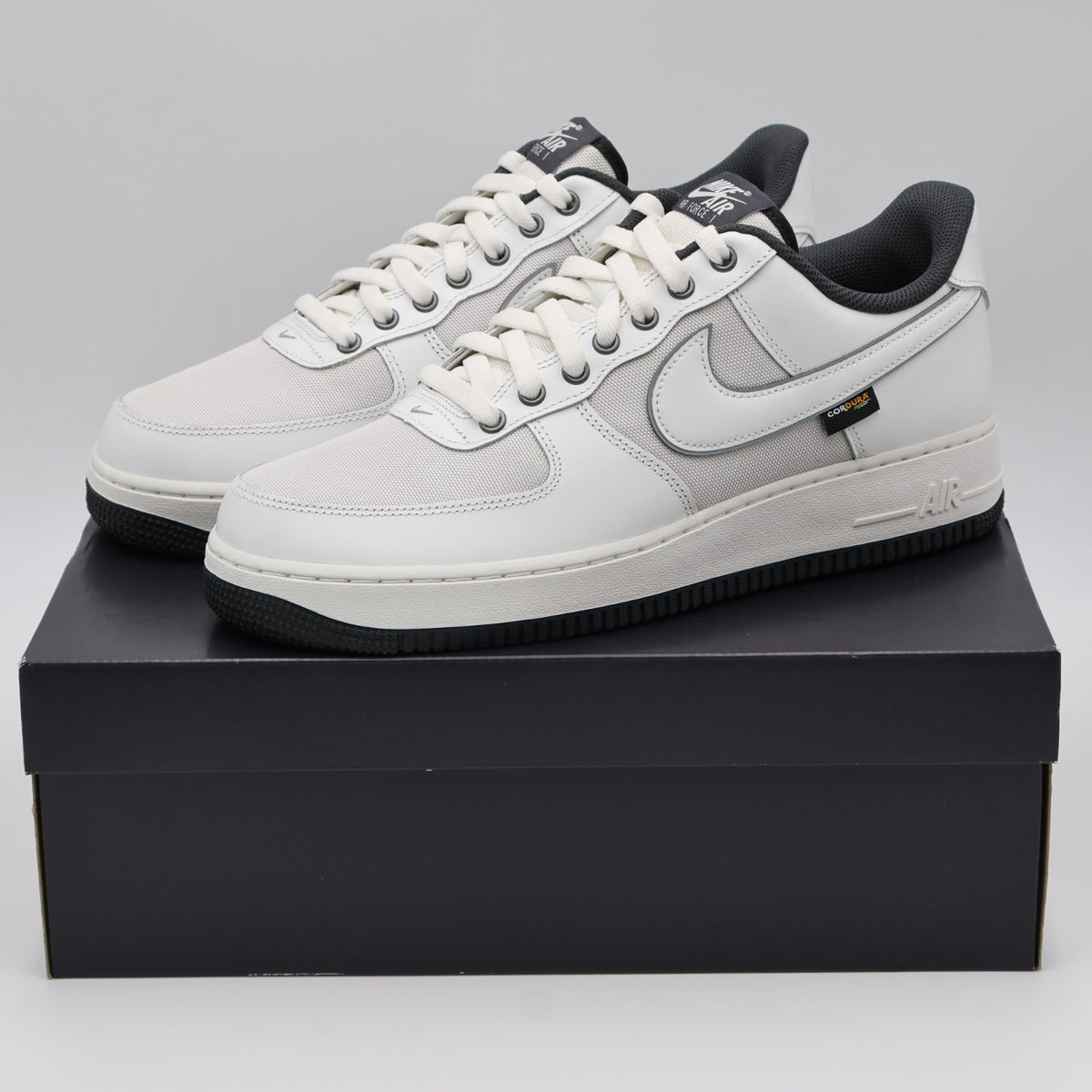 IM6001-121 Nike Air Force 1 Low Cordura Summit White Dark Smoke Grey (Men's)