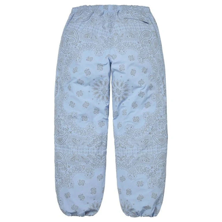 Supreme Reflective Bandana Track Pant Light Blue