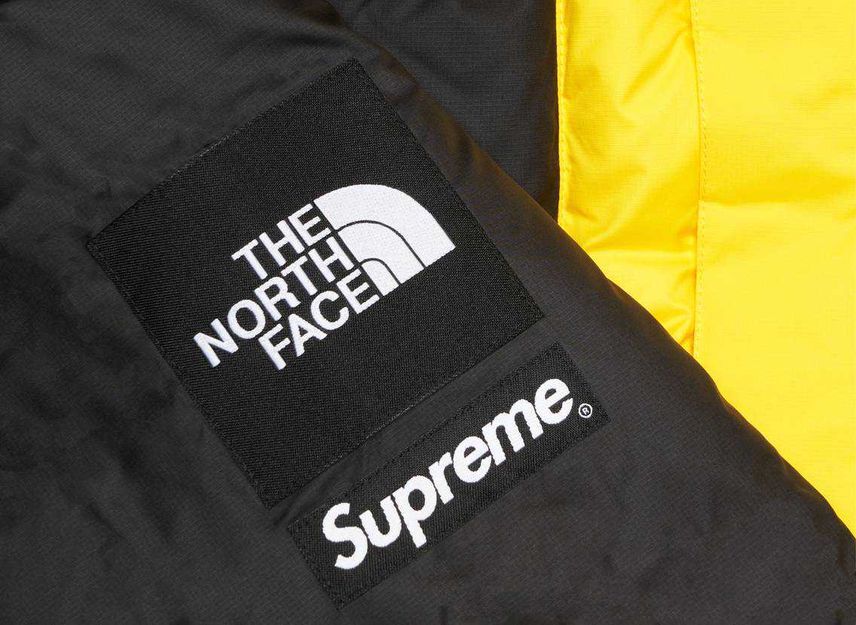 Supreme The North Face 800-Fill Half Zip Hooded Pullover Yellow