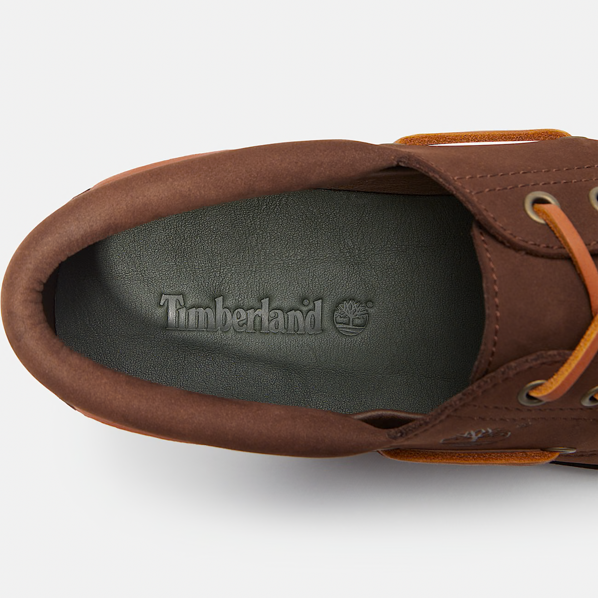 TB0A2PDQW07 Timberland 3-Eye Lug Handsewn Boat Shoe "Brown Nubuck" (Men's)