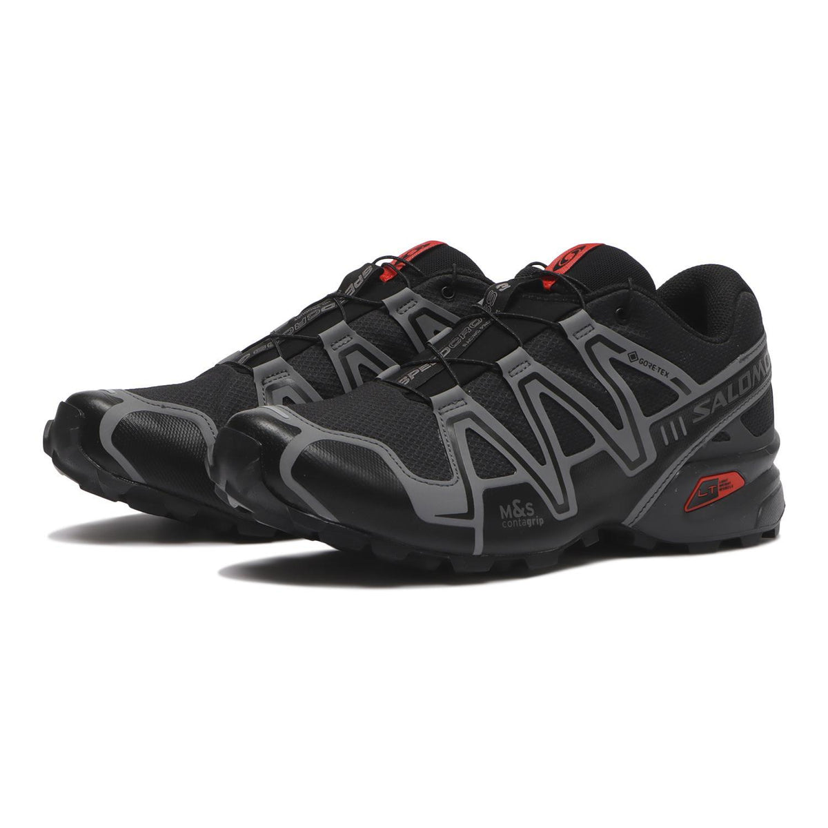 L47731700 Salomon Speedcross 3 GORE-TEX Black Asphalt Flame Scarlet (Men's)