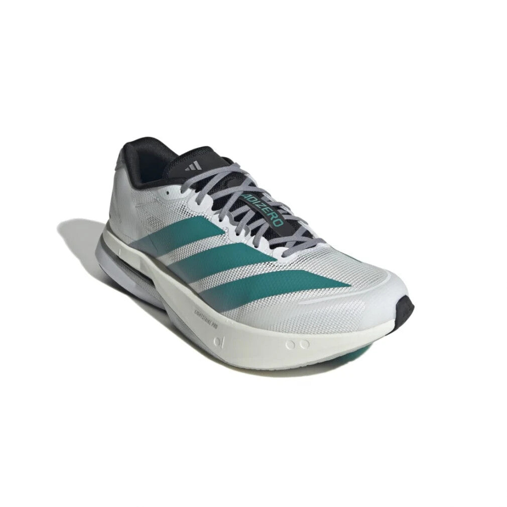 JR4791 adidas Adizero Boston 13 Cloud White Pure Teal Grey (Men's)