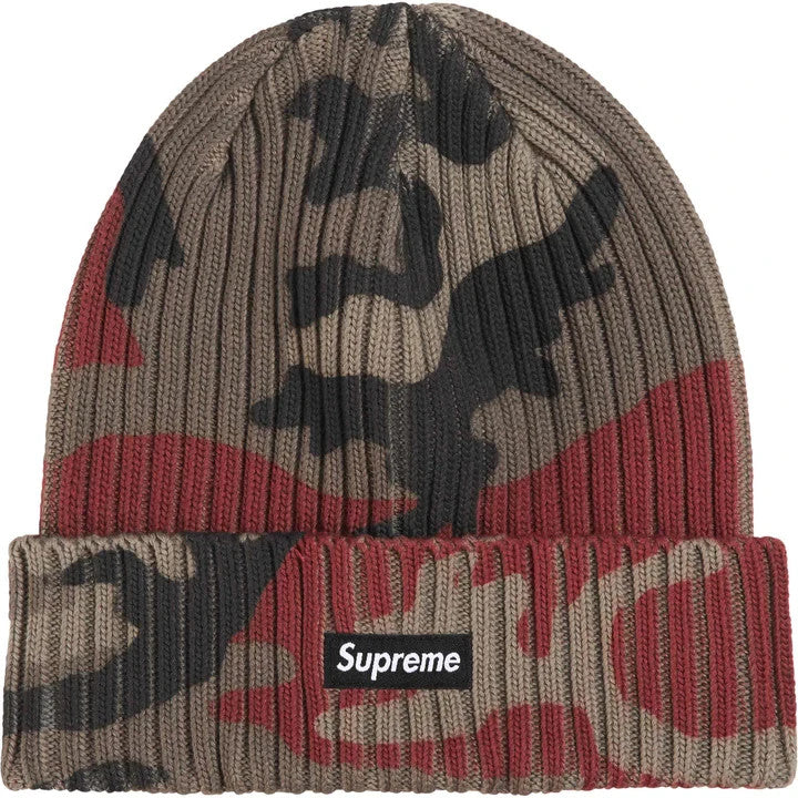Supreme Overdyed Beanie (26SS) Red Camo