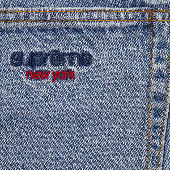 Supreme Baggy Denim Short Washed Indigo