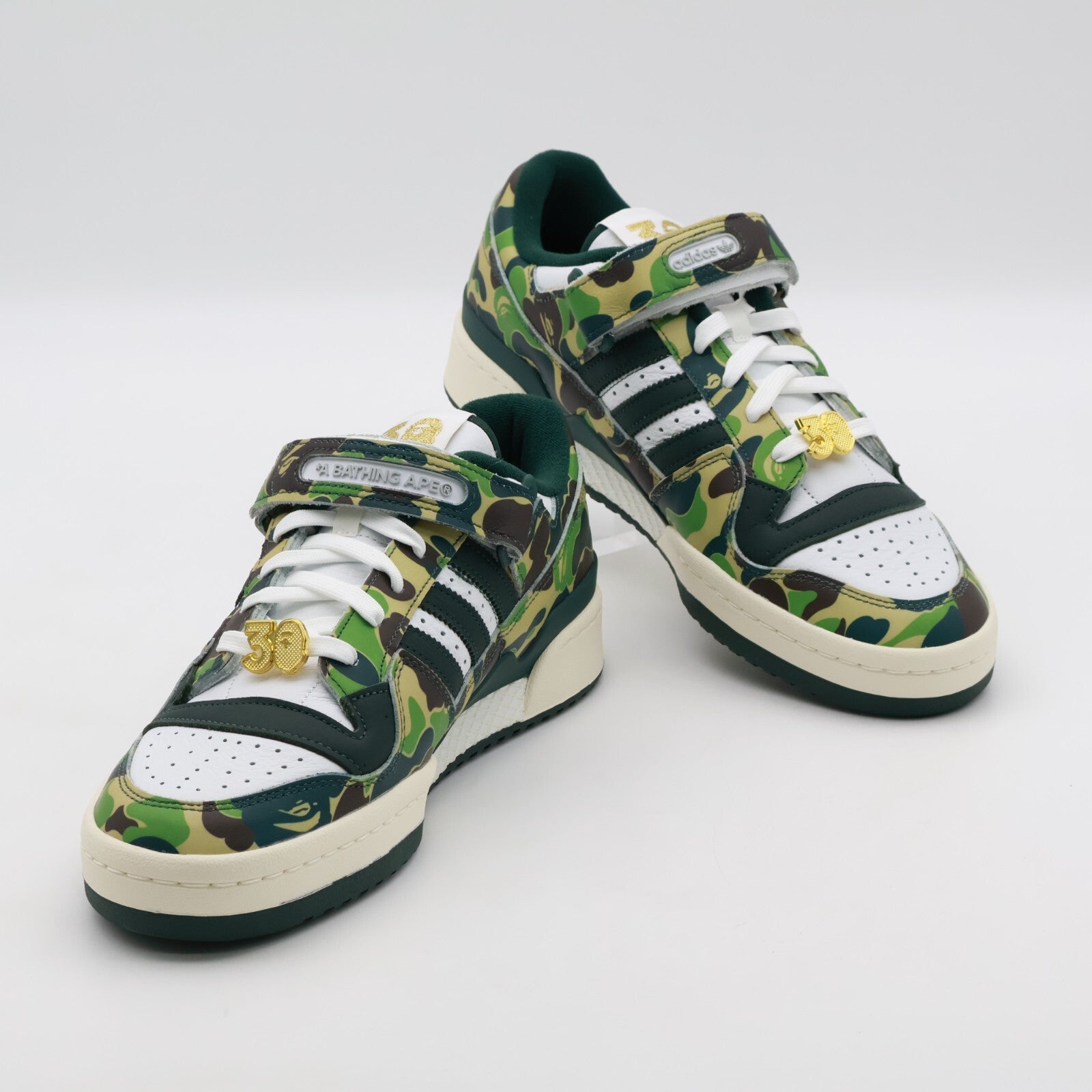 ID4771 BAPE adidas Forum 84 Low 30th Anniversary Green Camo (Men's)
