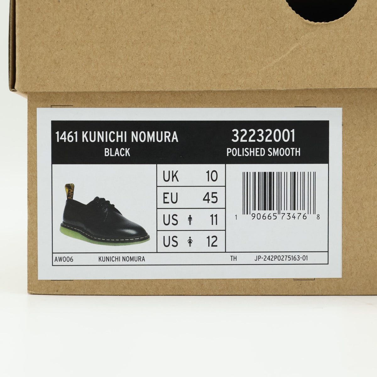 32232001 TRIPSTER Dr.Martens 1461 3 Hole Black (Men's)