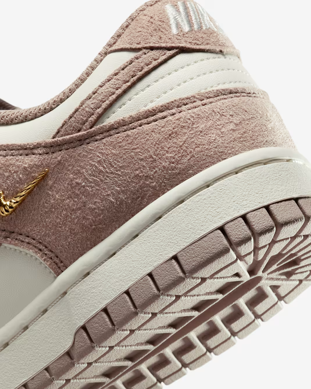 IB4417-105 Nike Dunk Low Malt Gold Mini Swoosh (Women's)