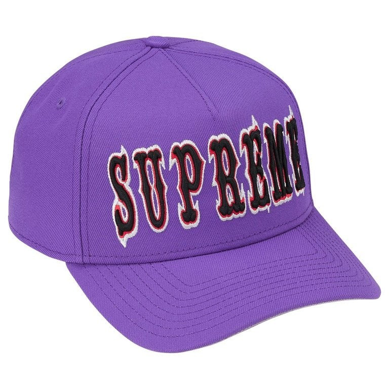 Supreme Gothic Outline Adjustable New Era Purple