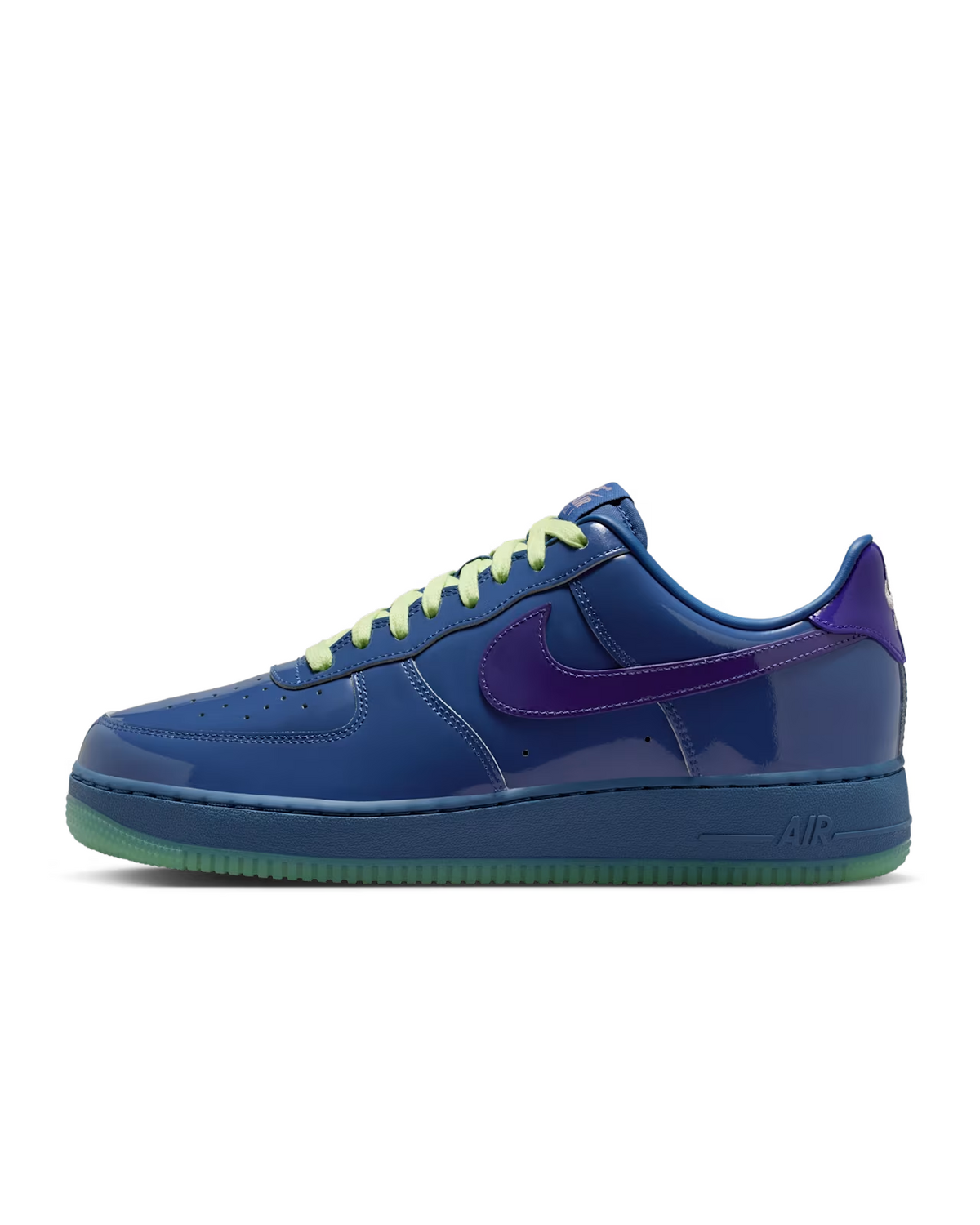IO4489-400 Nike Air Force 1 Low Patent Leather Mystic Navy Grape Ice (Men's)