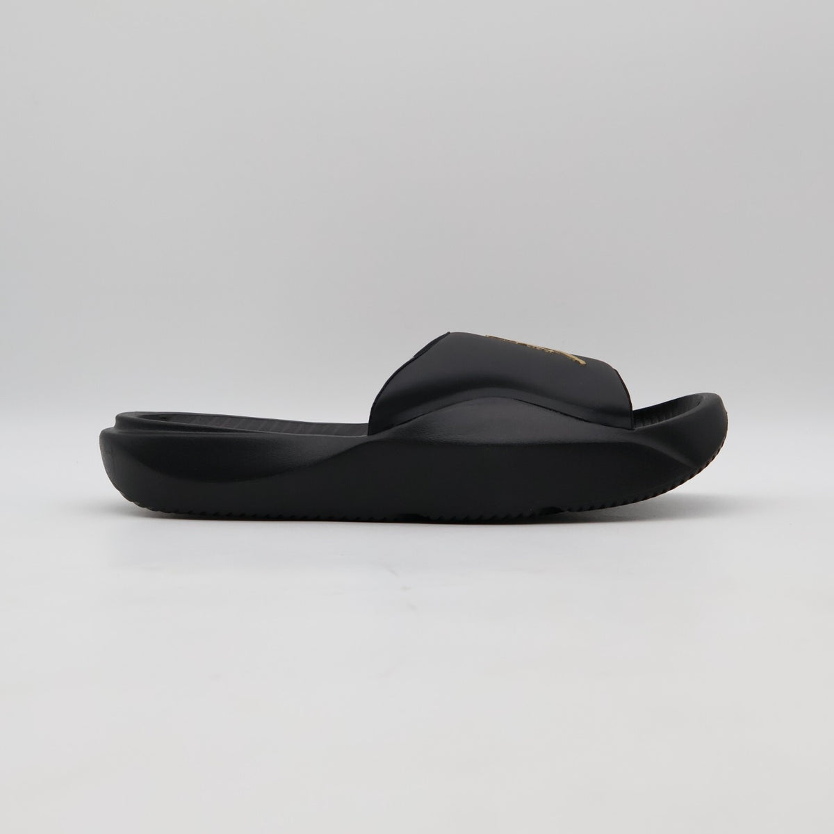 HF3263-007 Nike Jordan Franchise Slides Black Metallic Gold (Men's)