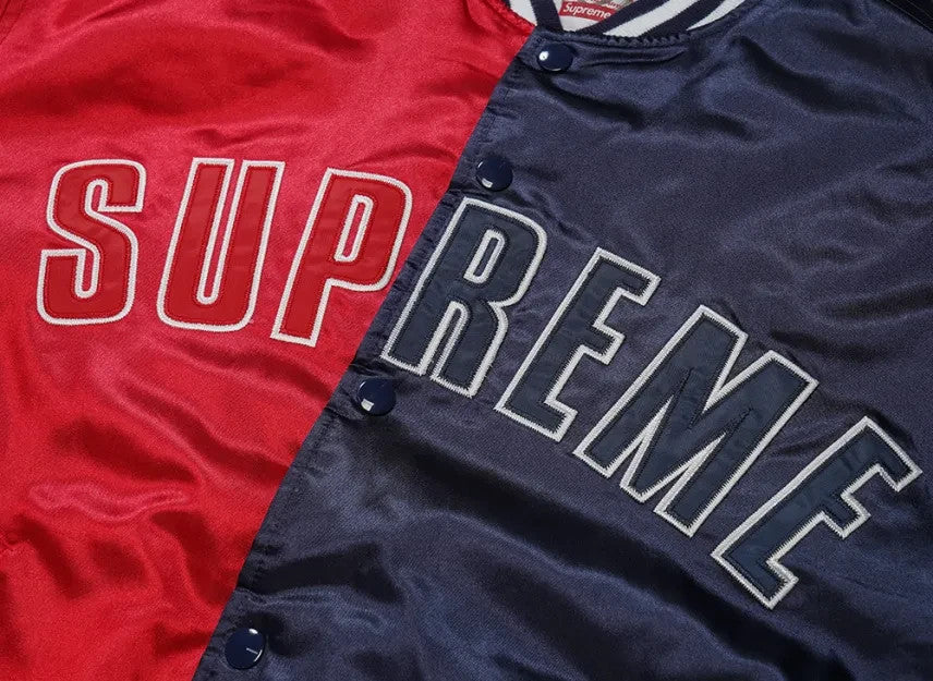 Supreme x Champion Satin Varsity Jacket "Multicolor"
