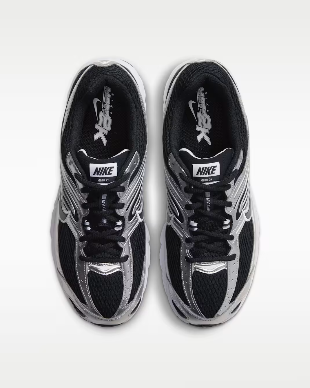 IO9279-016 Nike Air Max Moto 2K "Black/Metallic Silver" (Men's)