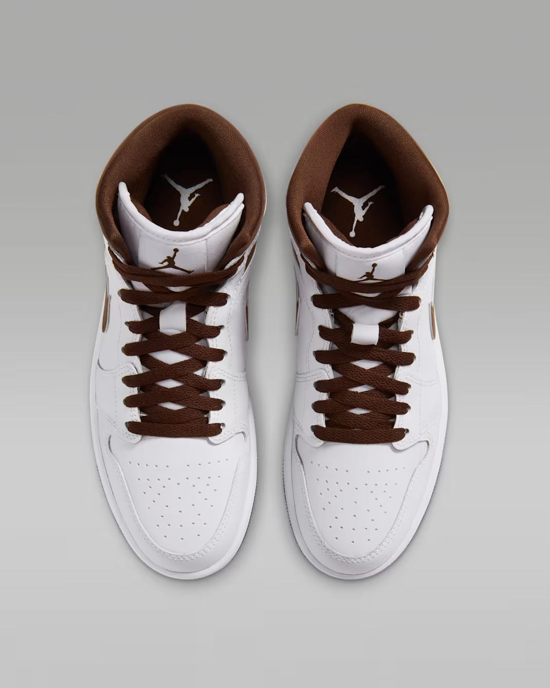 BQ6472-125 Nike Air Jordan 1 Mid "White/Cacao Wow" (Women's)