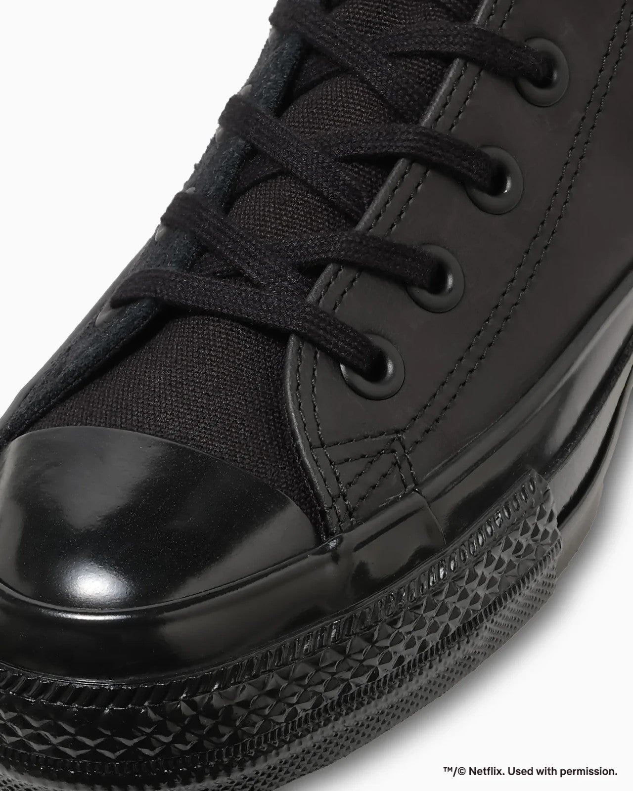 31317100 Netflix Converse All Star Aged Hi Black (Men's)