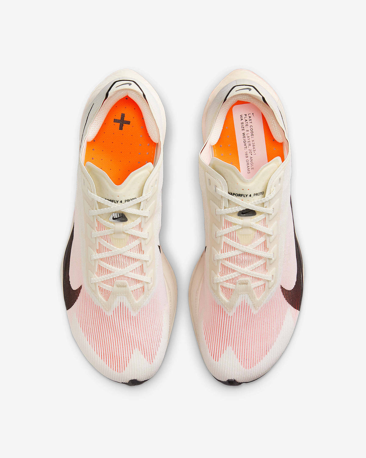 HF6411-100 Nike Vaporfly 4 Proto Sail Total Orange White Black (Women's)