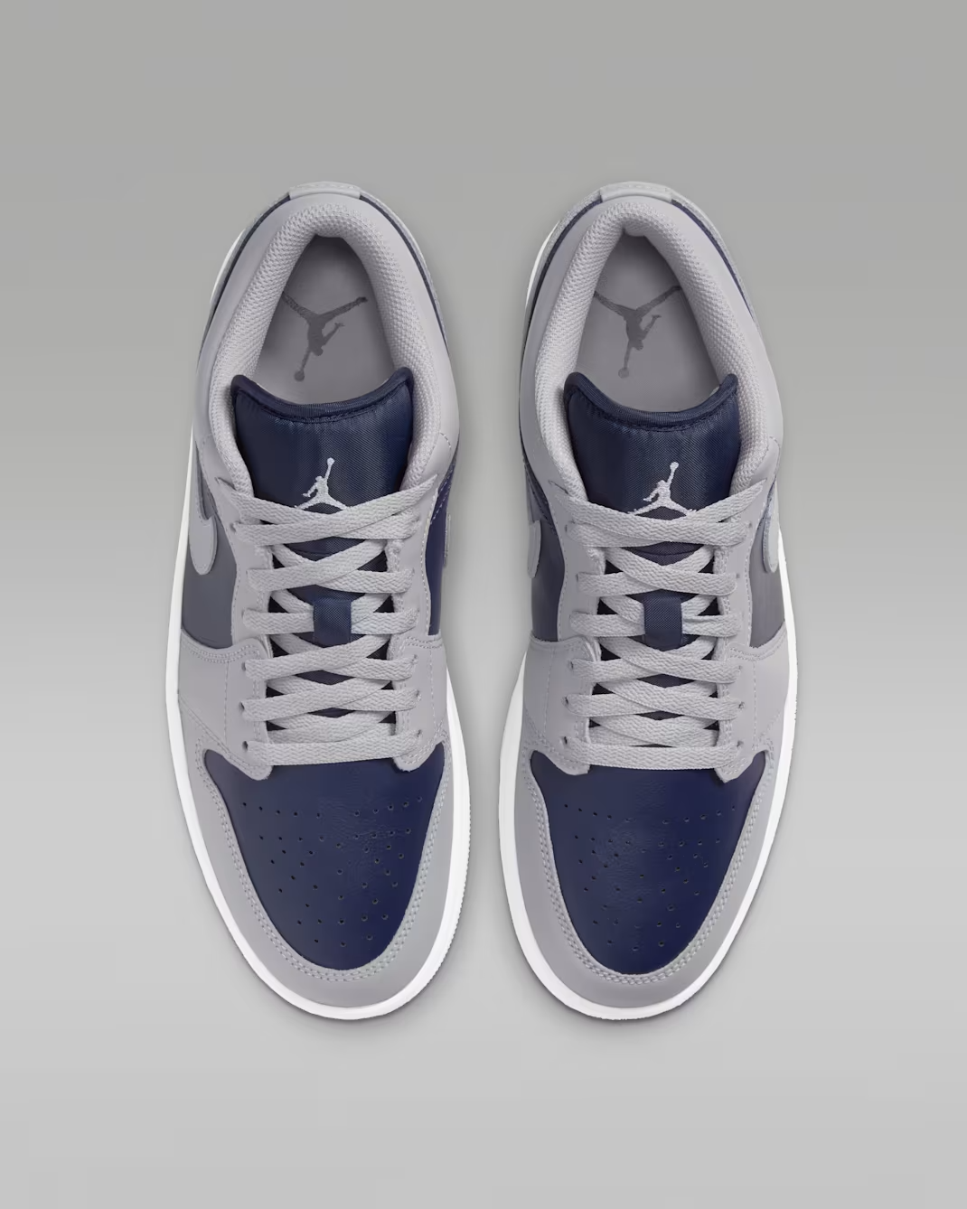 553558-058 Nike Air Jordan 1 Low "Tech Grey/White" (Men's)