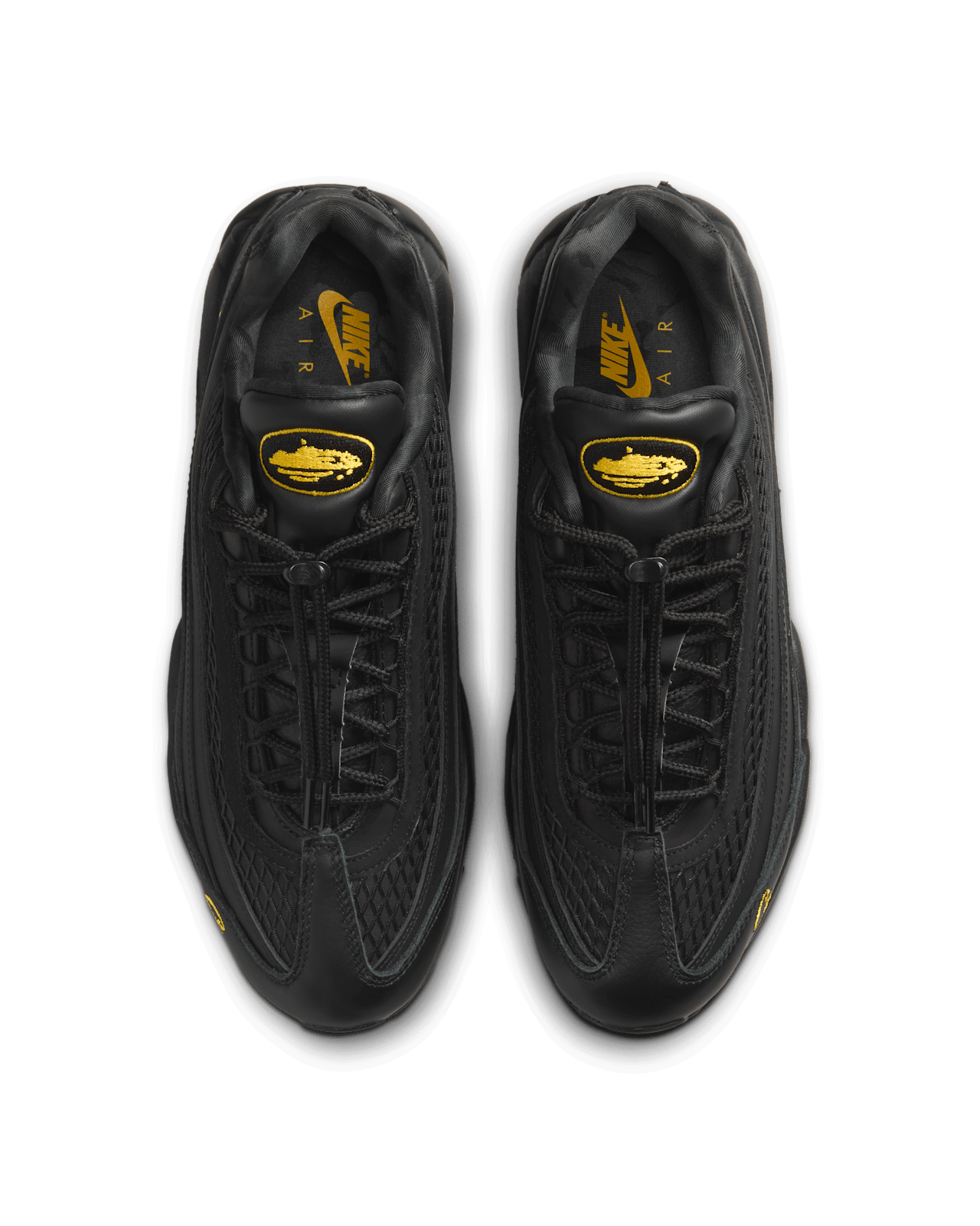 FB2709-003 Corteiz Nike Air Max 95 Black and Tour Yellow (Men's)