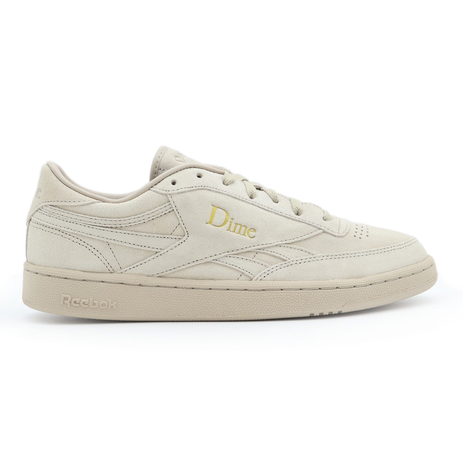 100069827 Dime Reebok Club C Revenge Light Sand Gold Metallic Ivory (Men's)