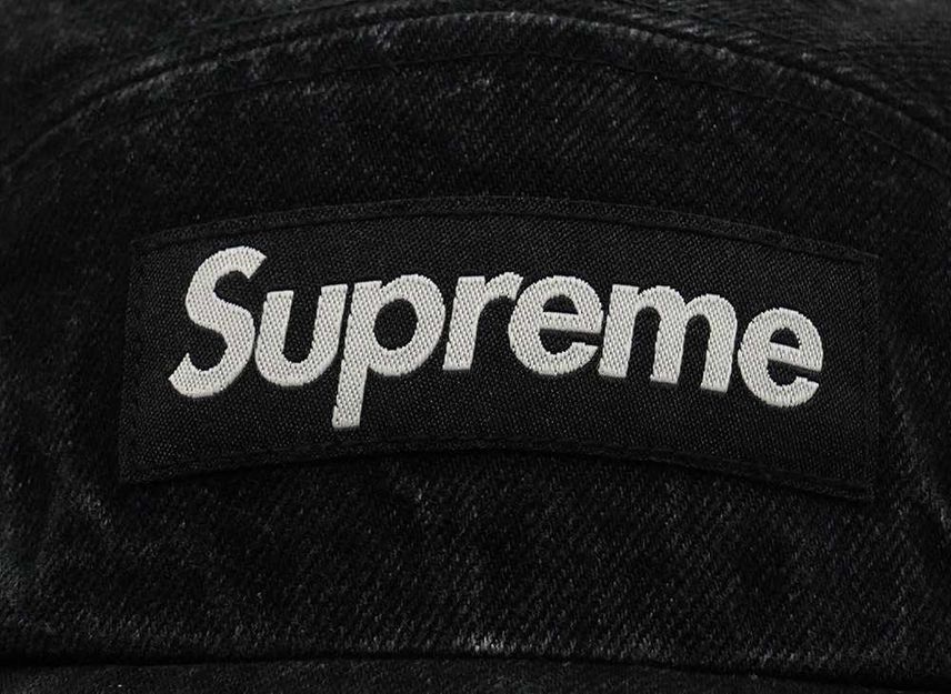 Supreme Denim Camp Cap Black (24SS)