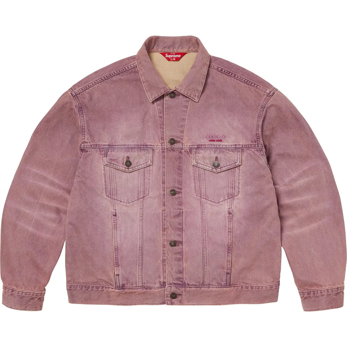 Supreme Denim Trucker Jacket Overdyed Purple