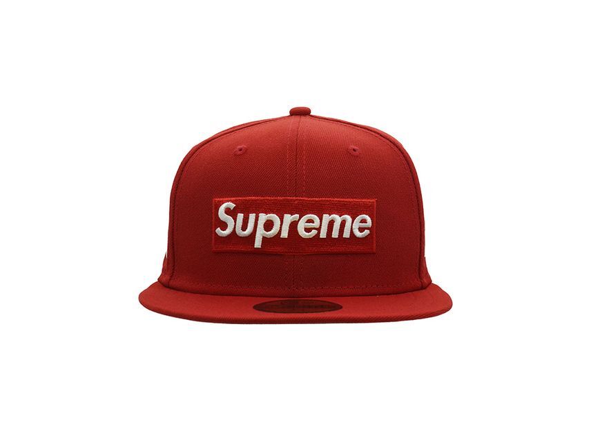 Supreme MLB Teams Box Logo New Era Red
