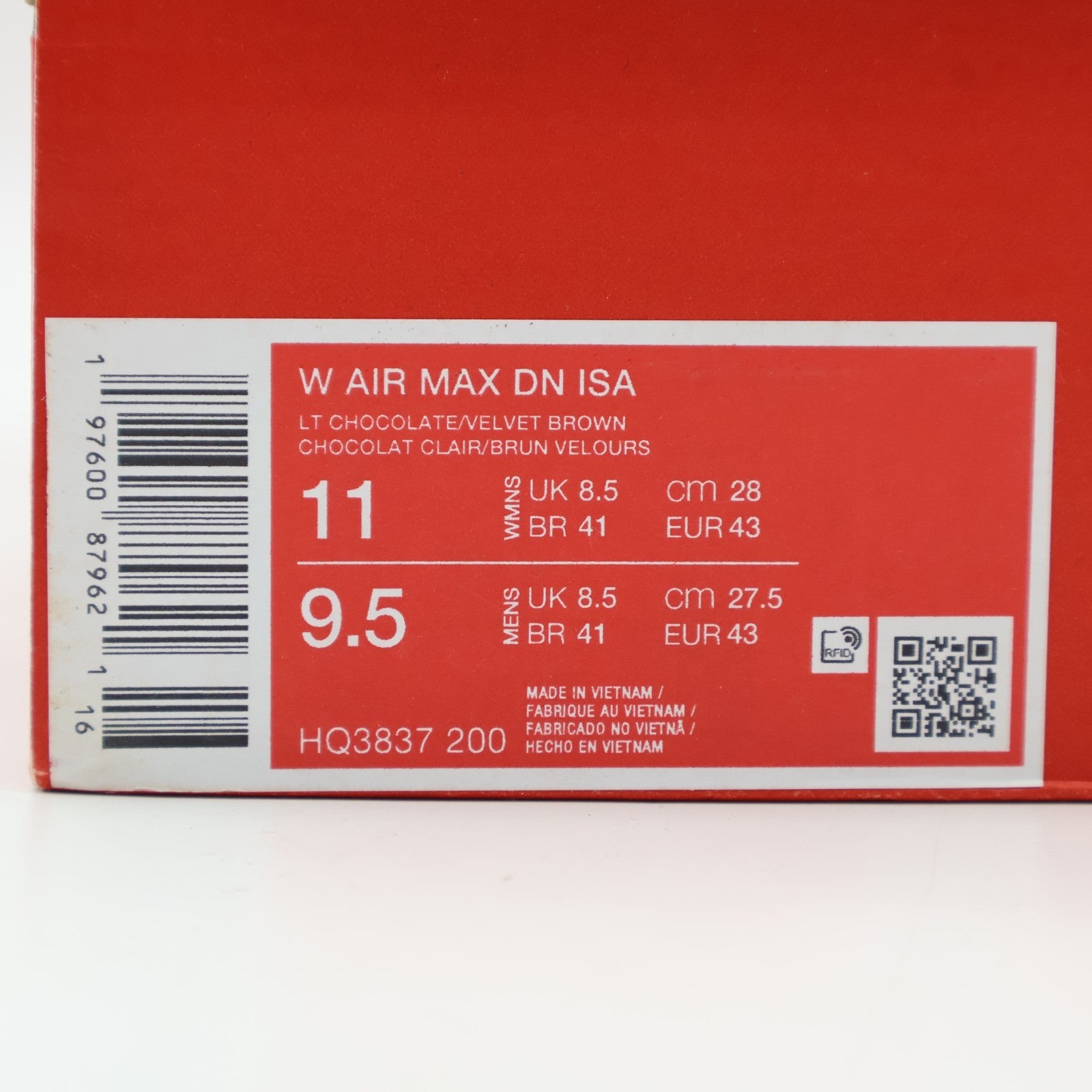 HQ3837-200 Isamaya Ffrench Ã Nike Air Max DN Chocolate Brown (Women's)