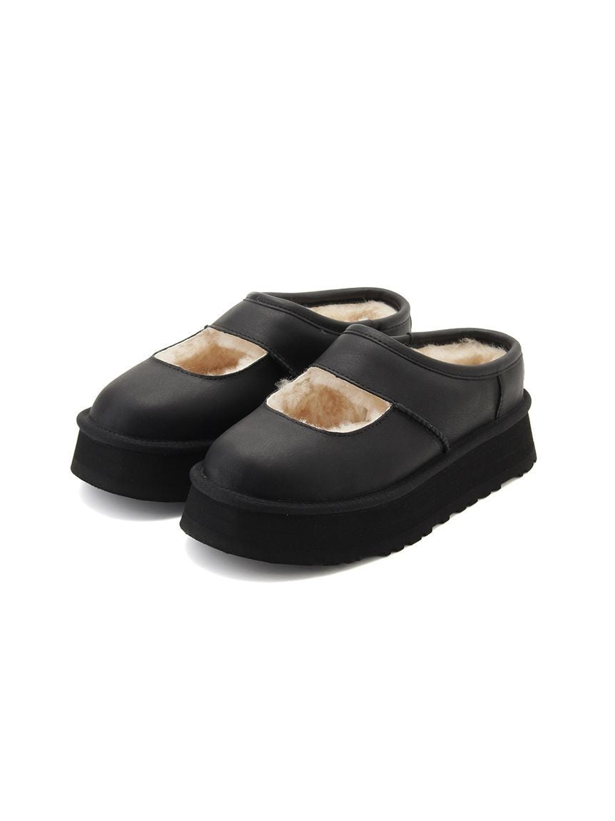 1172871-BLK UGG Bea Mary Jane Leather Black (Women's)