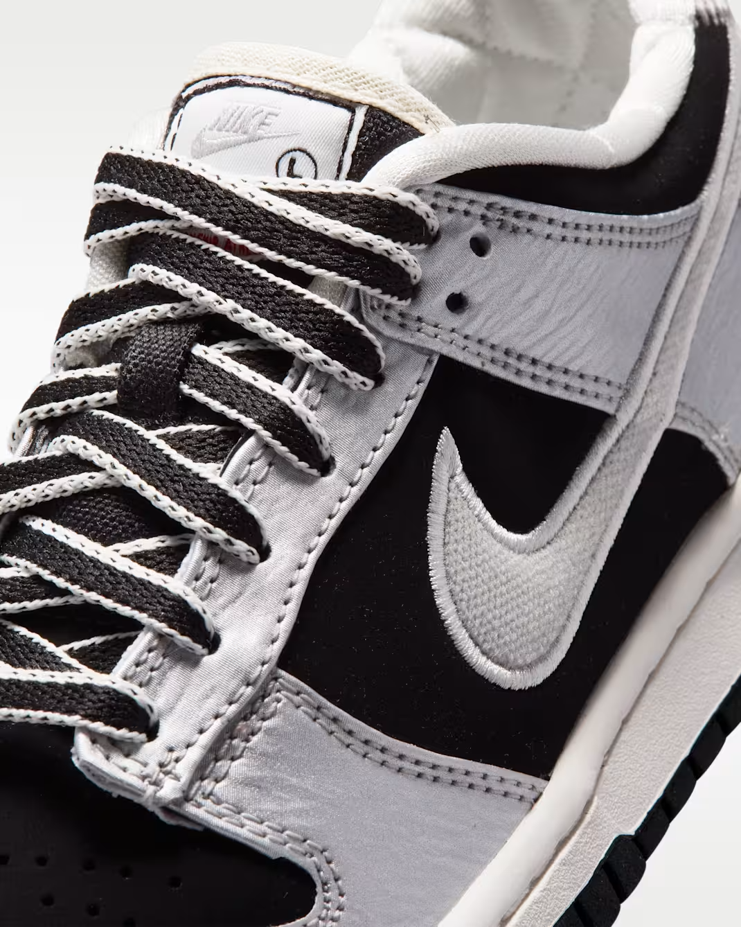 IV5971-001 Nike GS Dunk Low LV8 "Metallic Silver/Black"