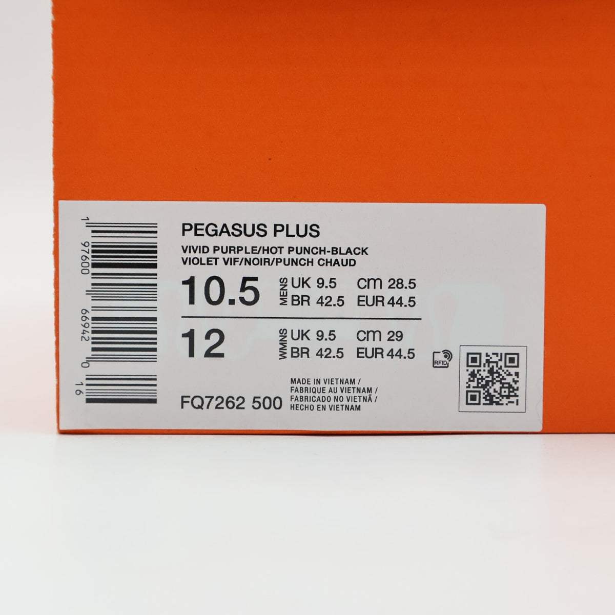 FQ7262-500 Nike Pegasus Plus Vivid Purple Black Hot Punch (Men's)