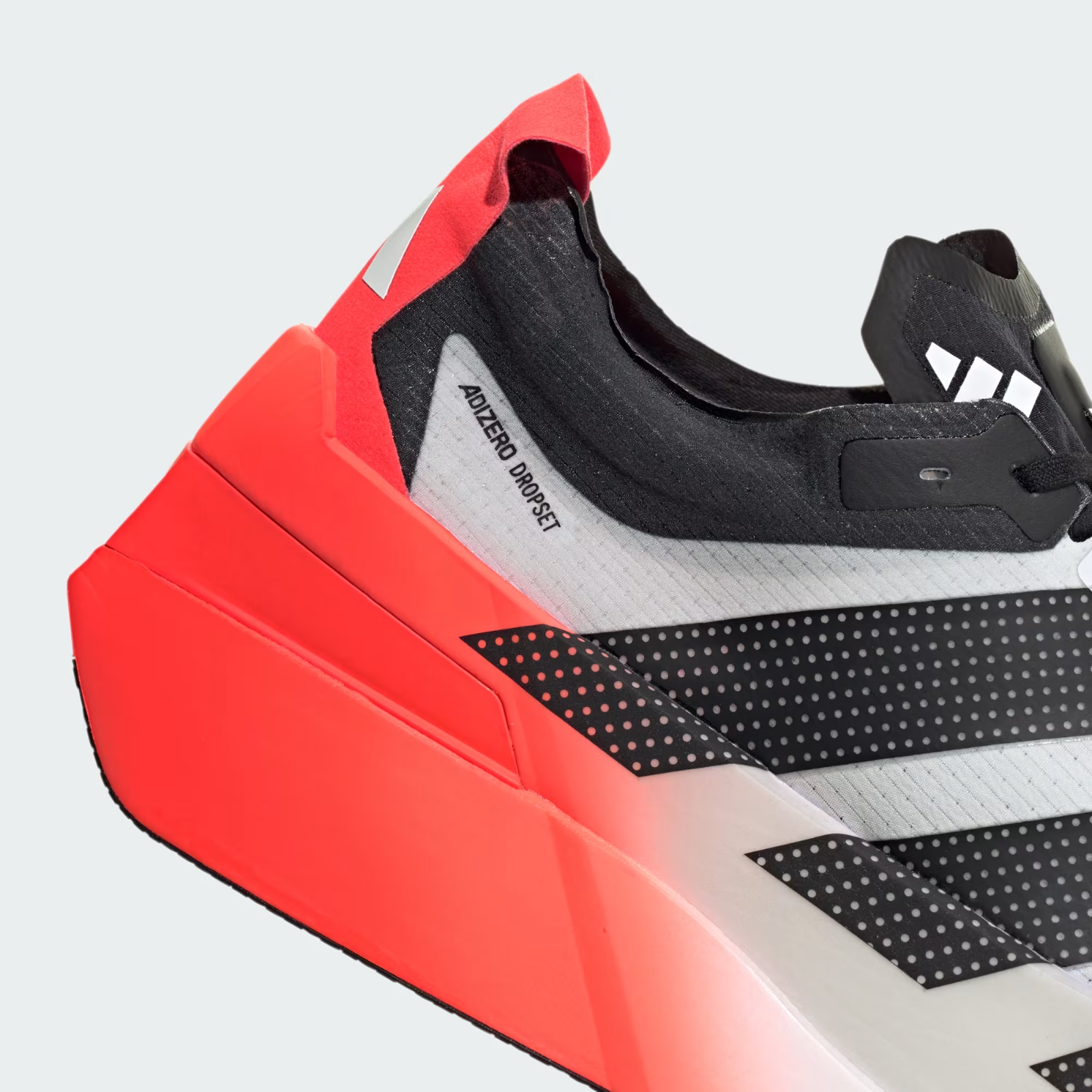 LA6218 adidas Adizero Dropset Elite "Cloud White/Solar Red/Core Black" (Men's)