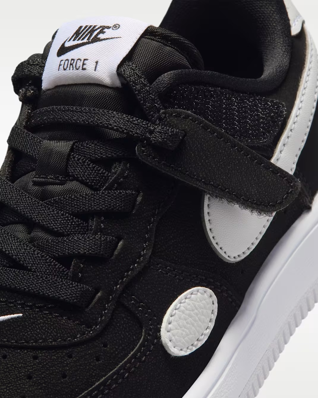 IR1301-001 Nike PS Force 1 Low EasyOn "Black/White" (Men's)