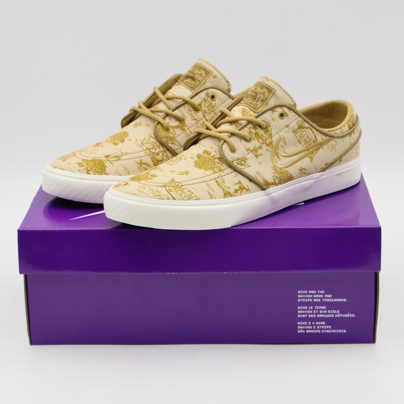 FD6641-200 Nike SB Zoom Janoski Premium Sesame Brongene Sail Flat Gold (Men's)