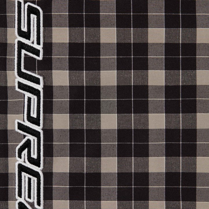 Supreme Plaid Track Jacket Black
