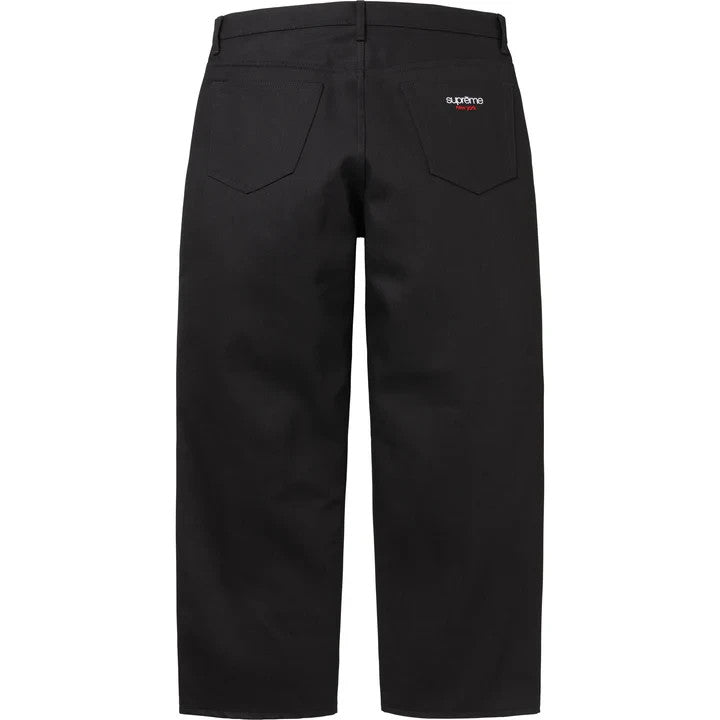 Supreme Baggy Selvedge Jean (25FW) Rigid Black