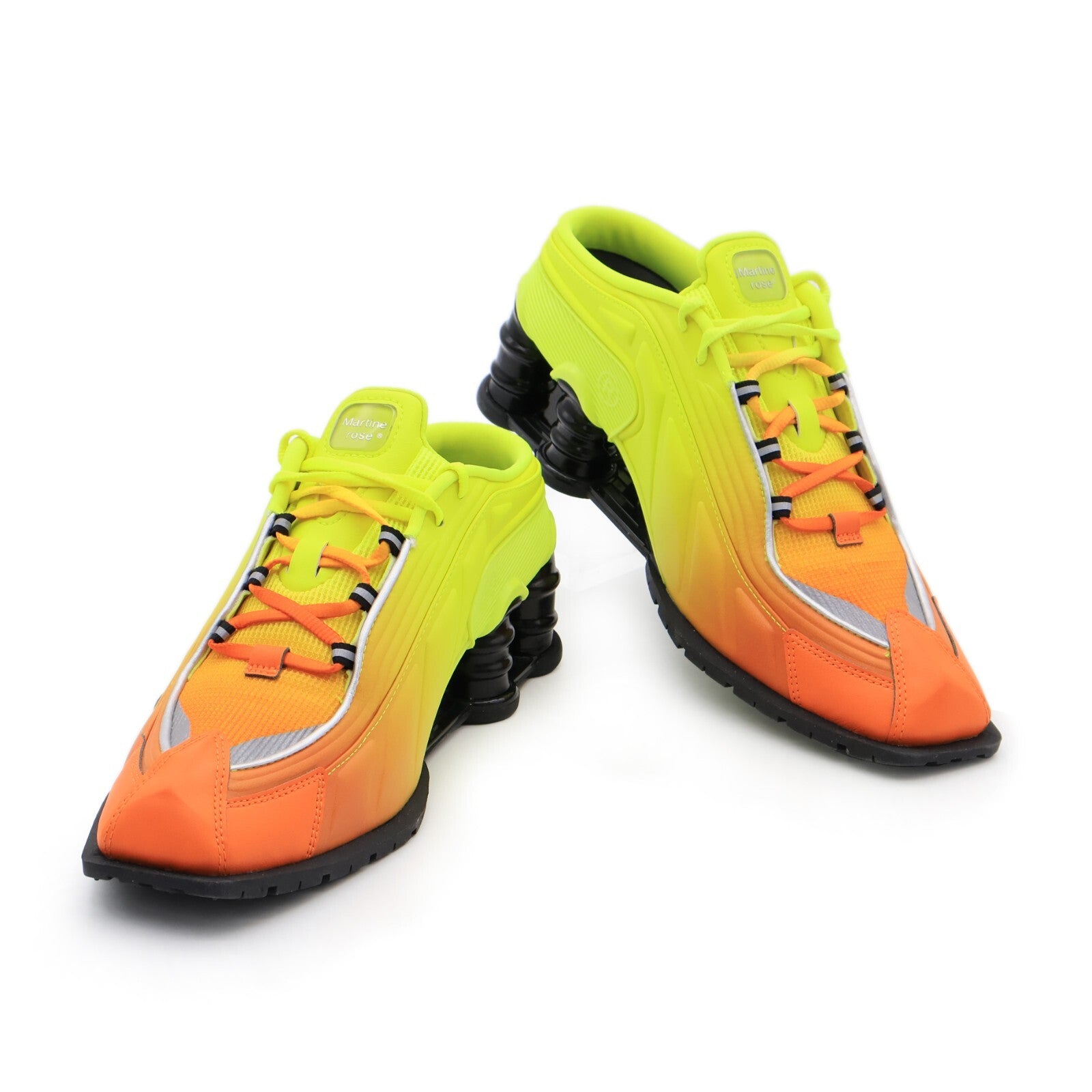 DQ2401-800 Martine Rose Nike Shox MR4 Safety Orange Metallic Silver (Women's)