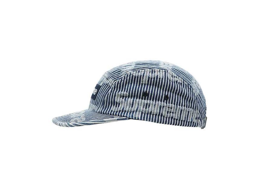 Supreme Denim Camp Cap Stripe (24SS)