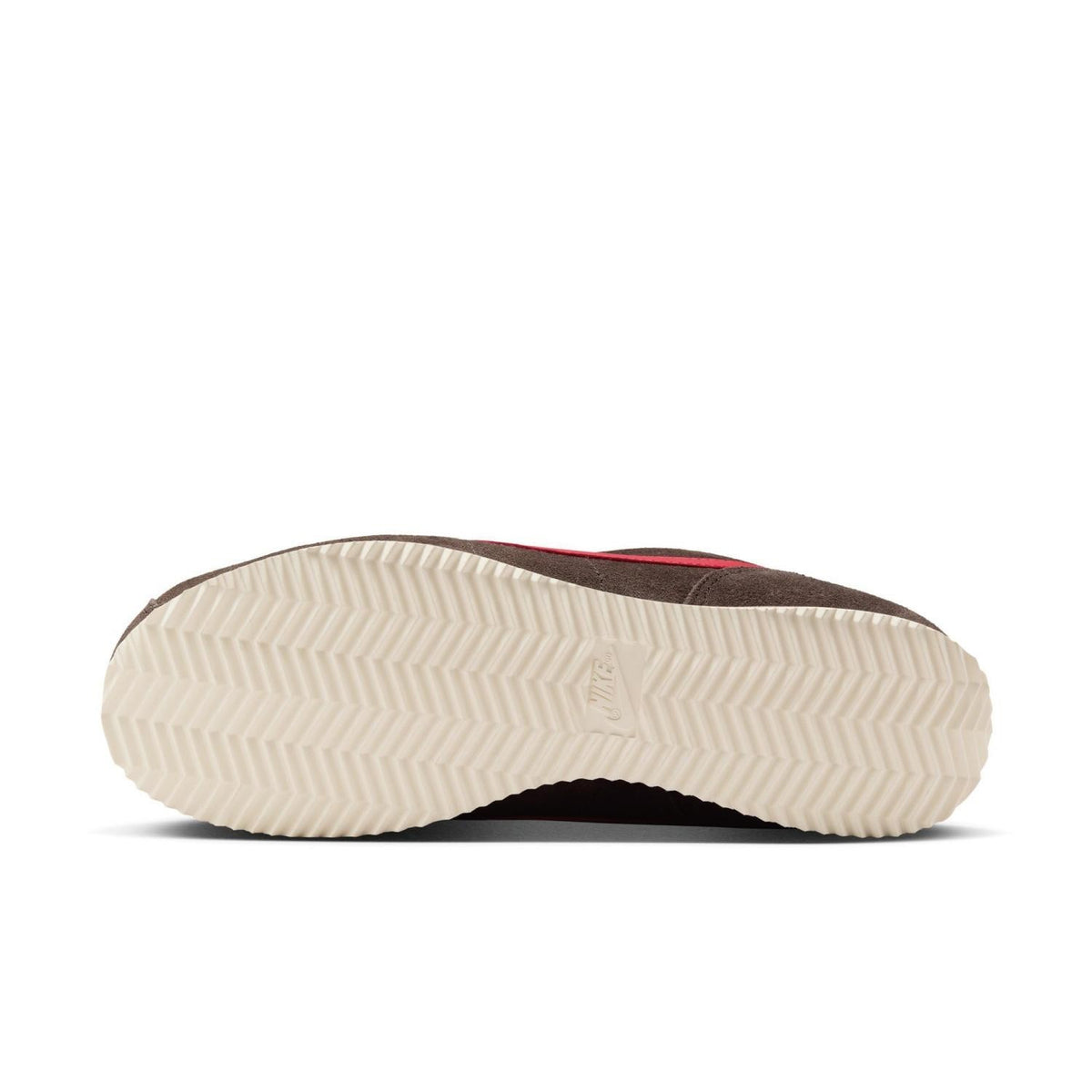 IB1857-200 NIKE CORTEZ VELVET BROWN UNIVERSITY RED-SAIL (Women's)