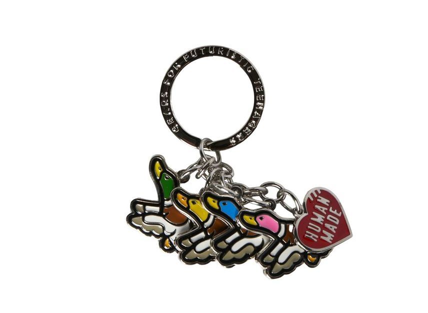 HUMAN MADE FLYING DUCK KEYRING Silver