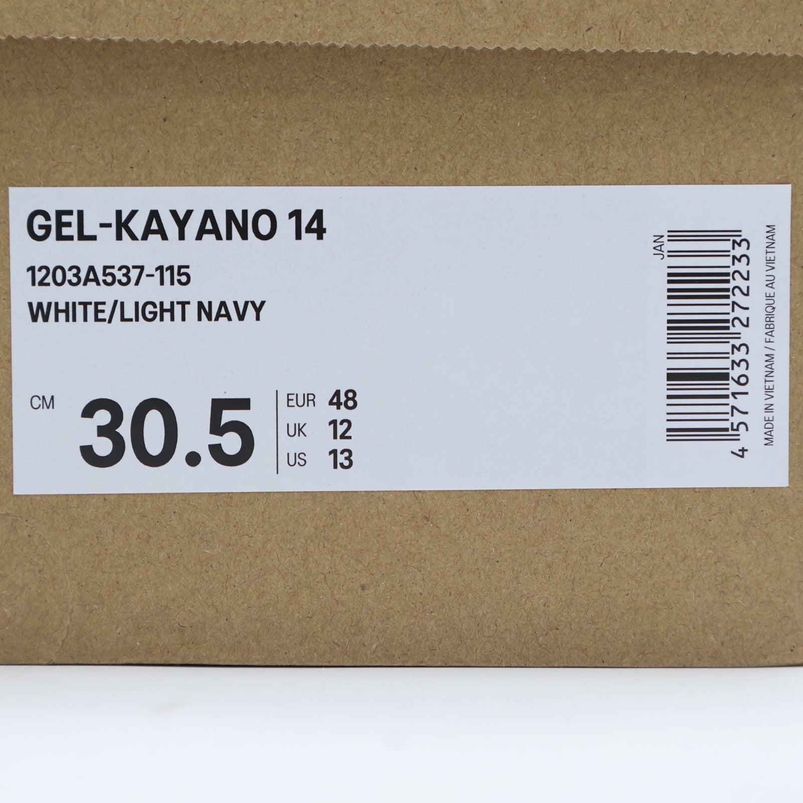 1203A537-115 Asics Gel-Kayano 14 Light Navy (Men's)